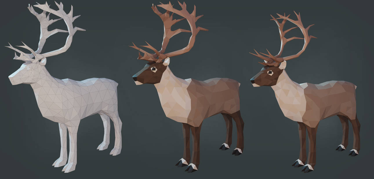 Reindeer model by AlexPahomov on DeviantArt