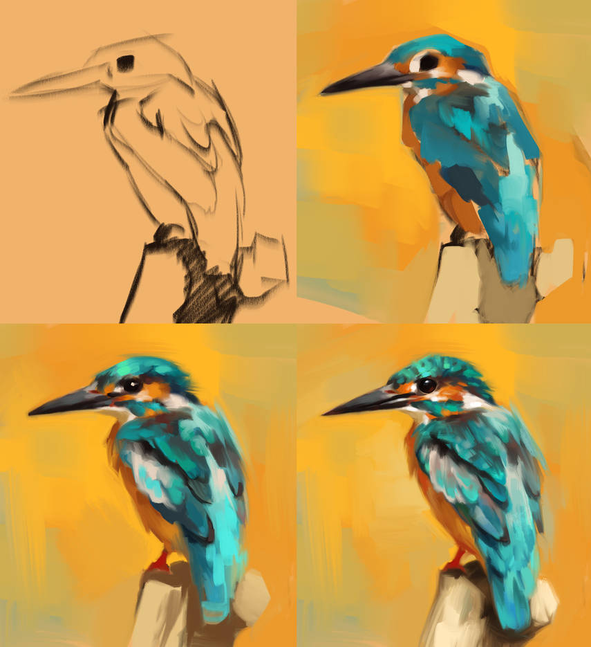 Kingfisher Sketch Process By AlexPahomov On DeviantArt kingfisher-sketch-process-by-alexpahomov-on-deviantart