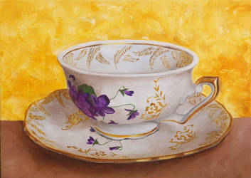 Teacup - Oil painting