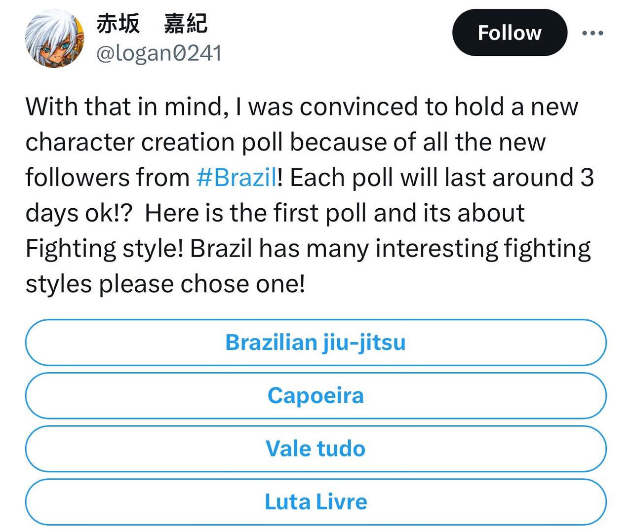 Brazilian Character poll! by AkasakaYoshiki on DeviantArt