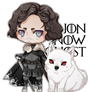 Jon Snow and Ghost