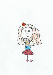 Girl Drawing 4