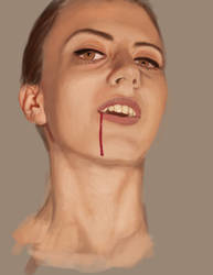 Vampire portrait 1 (Work in Progress)