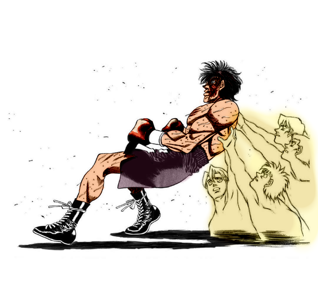 I made a coloring from a panel of the last chapter : hajimenoippo