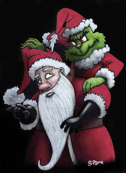 SandyClaws and the Grinch by S.Park