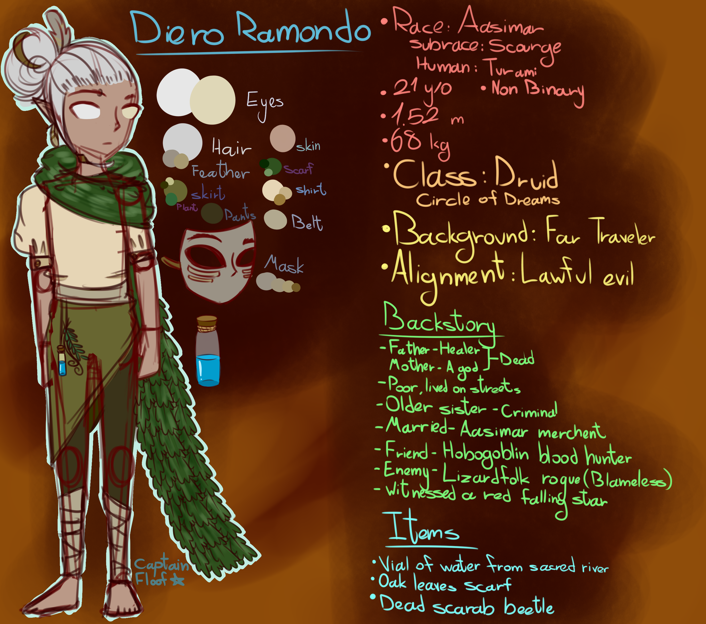 Random DnD generator character by magicalbookpony on DeviantArt