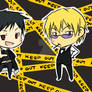 Chibi DRRR- Izaya,Shizuo,Celty