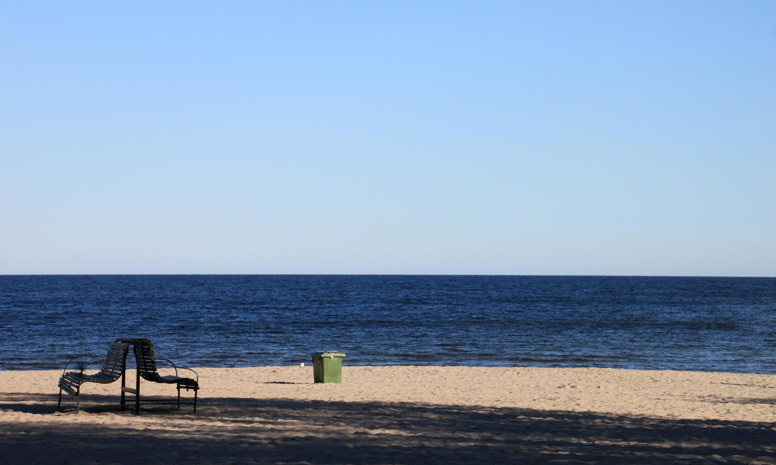 On the beach