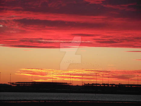 Sunset over Southampton