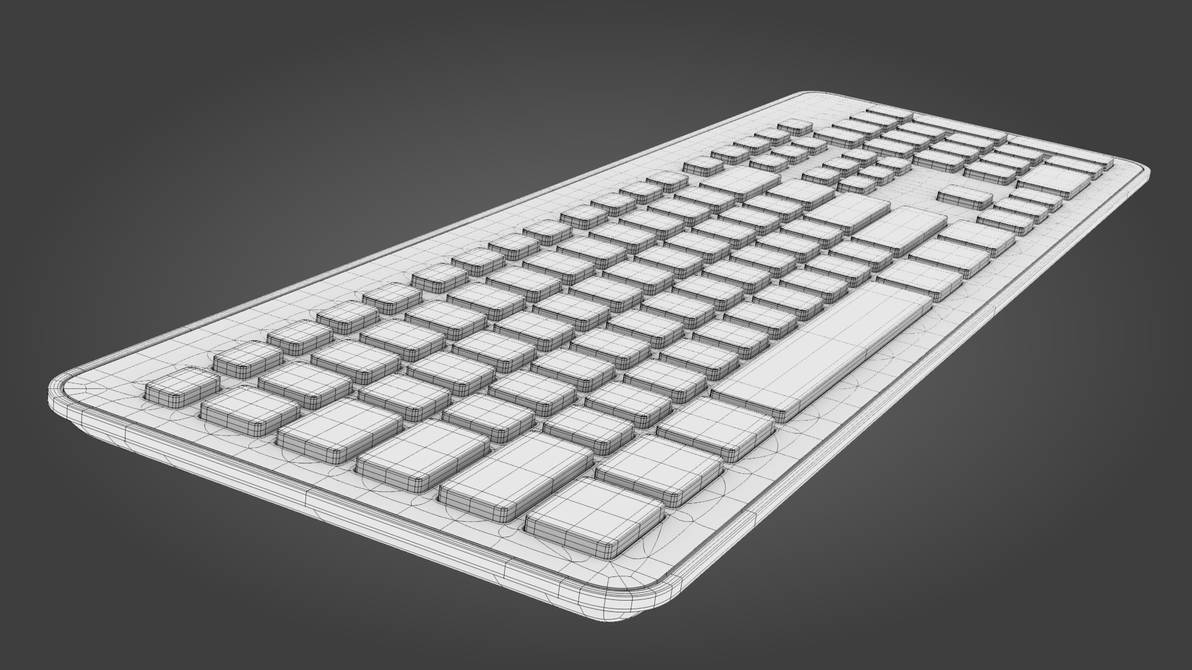 My Keyboard - Wireframe by WhovianBron3 on DeviantArt