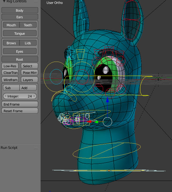 Horse Character Rig UI and Tools script WIP by WhovianBron3 on DeviantArt