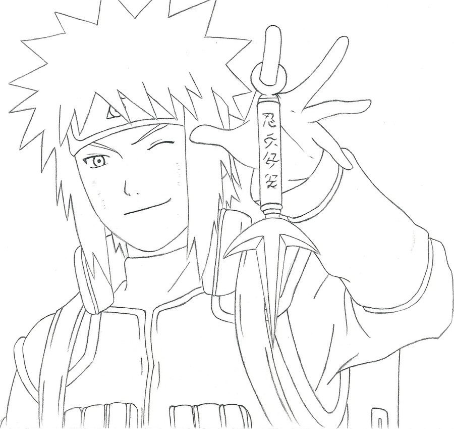 Resultado de imagem para Minato namikaze para colorir  Naruto sketch  drawing, Coloring pages to print, Naruto drawings