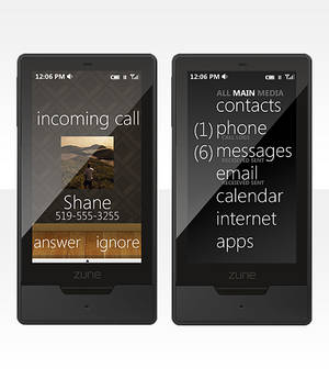 Zune HD Phone Mockup