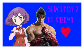 Burgundy X Jin Kazama Stamp