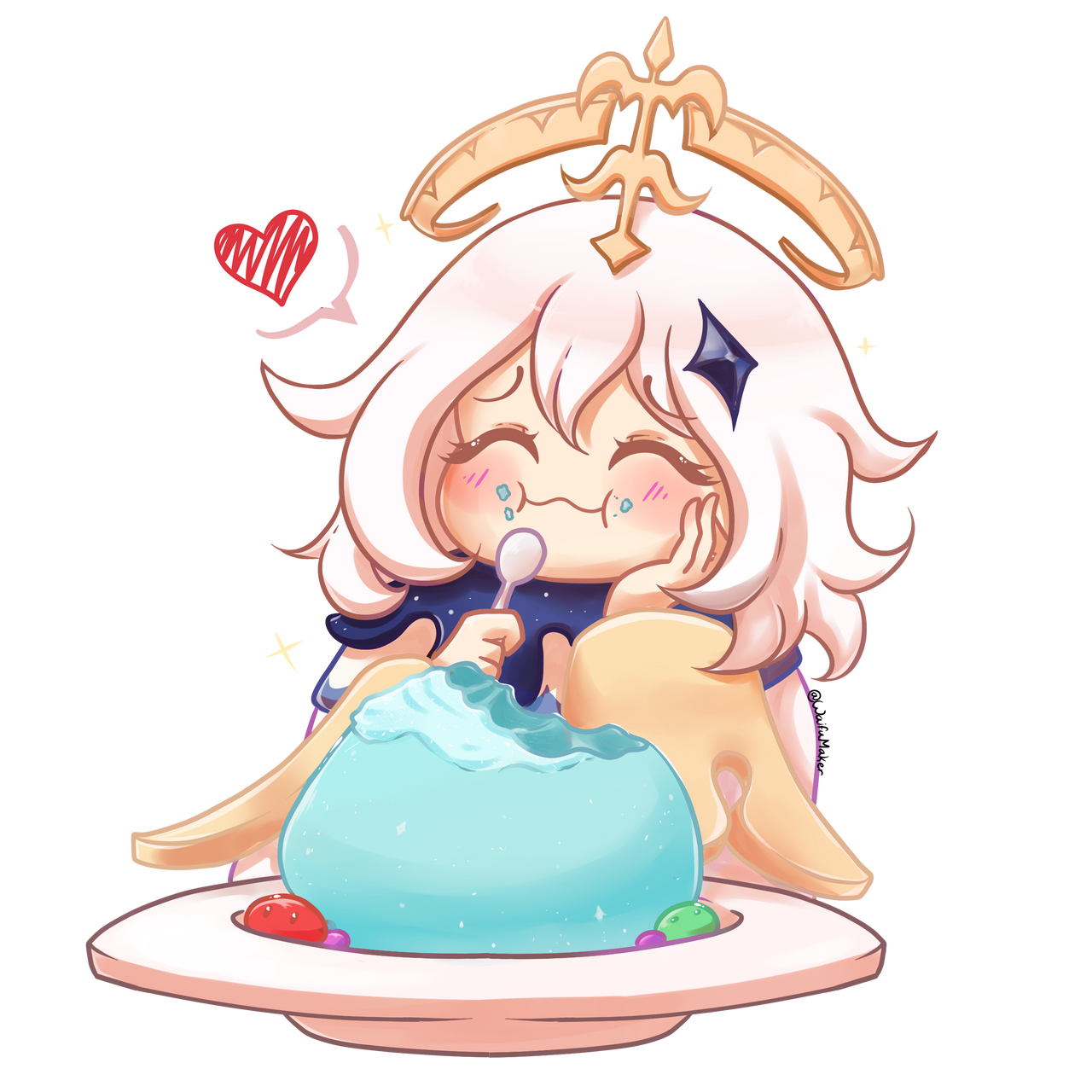 Paimon Slime Paimon Eating Slime! by WaifuMakerVT on DeviantArt