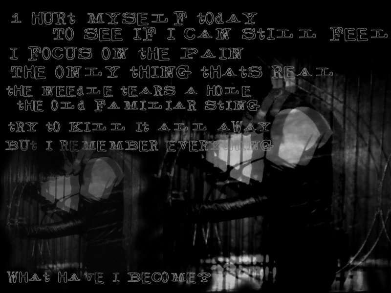 Hurt -- Nine Inch Nails by xxInfernoxx on DeviantArt Hurt -- Nine Inch Nails by xxInfernoxx on DeviantArt