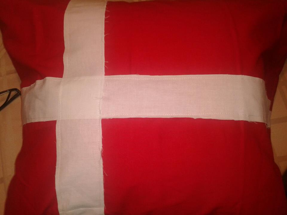 Denmark flag pillow