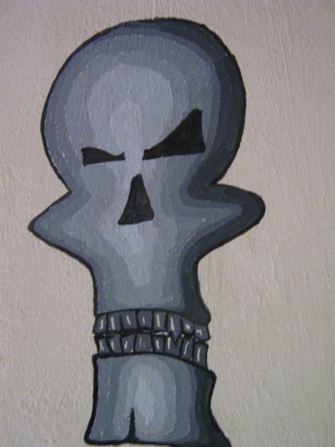 skullie on my wall