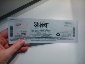 My Slipknot ticket - FINALLY!!!