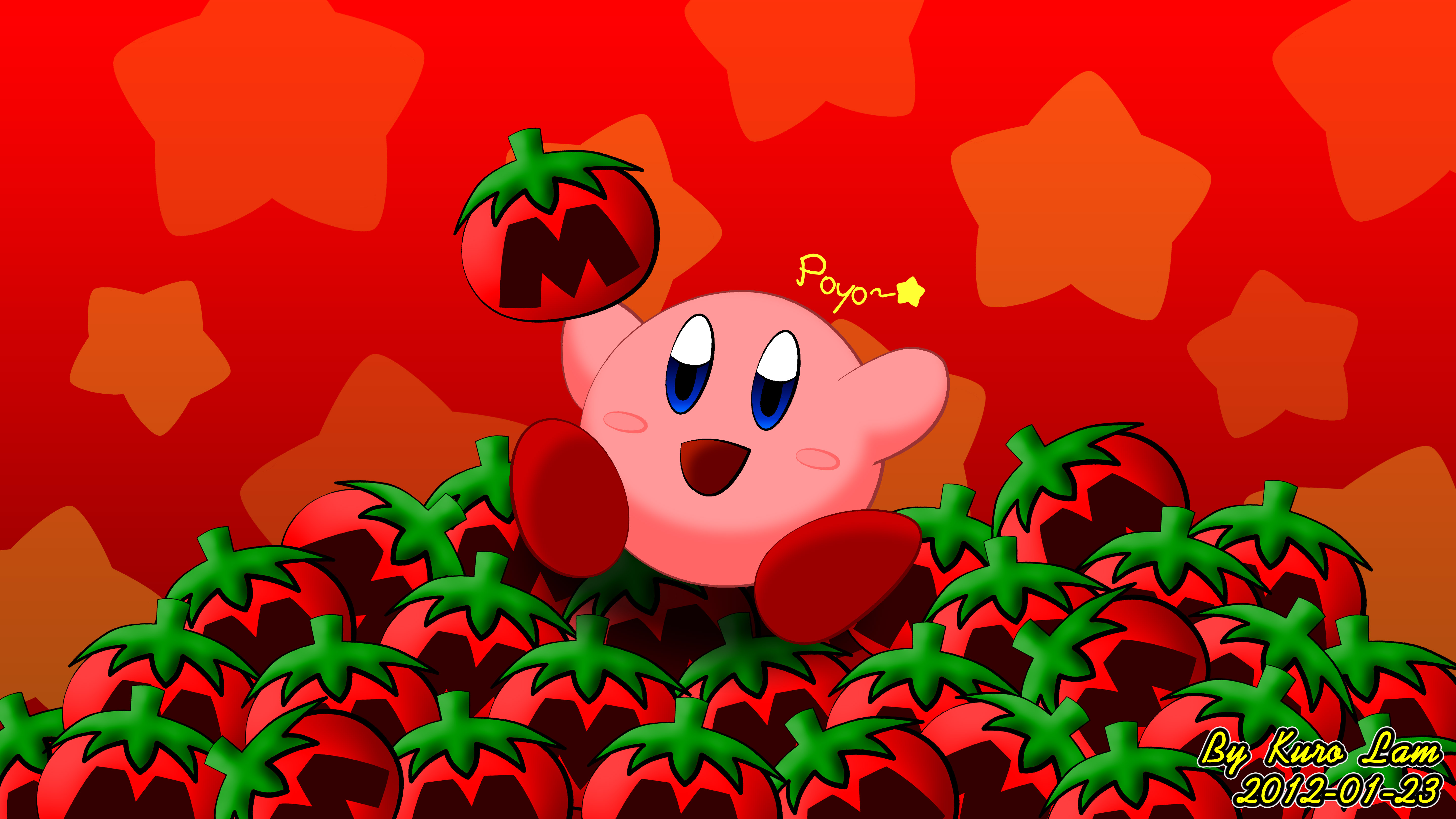 Kirby with Lots of Maxim Tomatoes