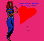 Saria Asexual Valentines Card