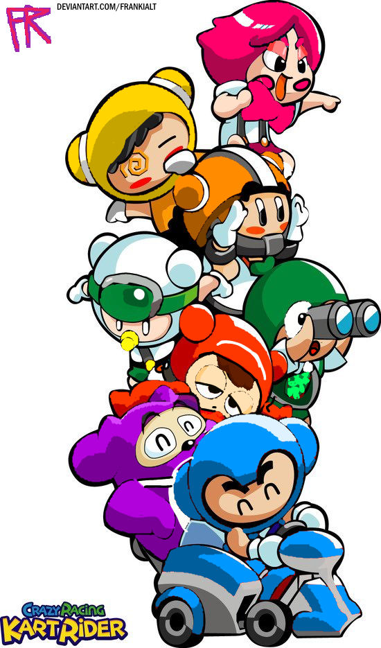 Crazyracing Kartrider Characters beta modern style by frankialt on ...