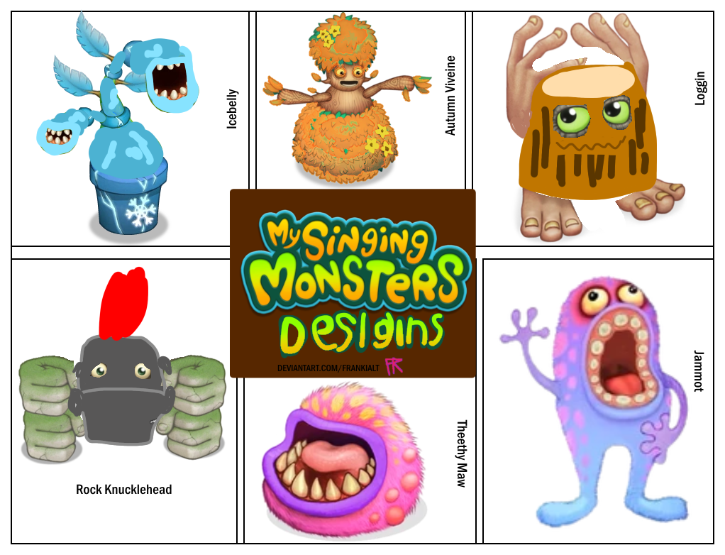 My Singing Monsters Designs by frankialt on DeviantArt