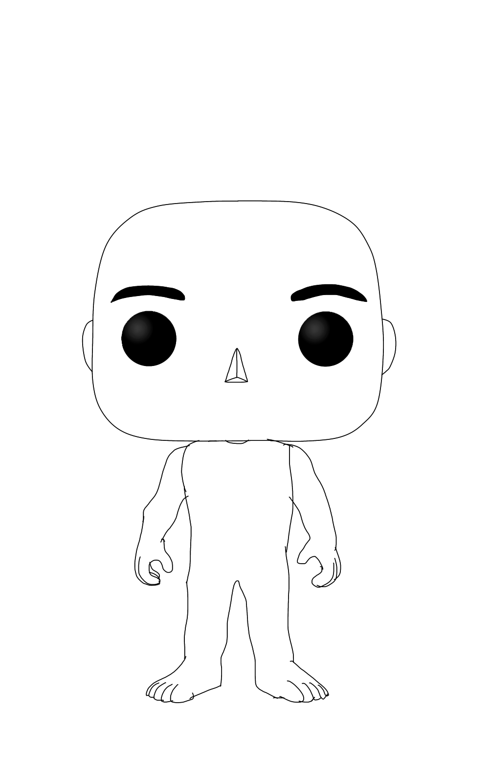 Funko Pop Template (Male) (F2U) by frankialt on DeviantArt