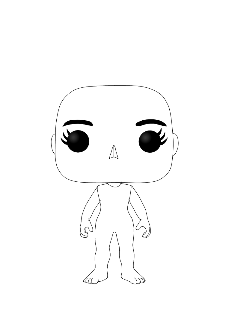 Funko Pop Template (Female) (F2U) by frankialt on DeviantArt