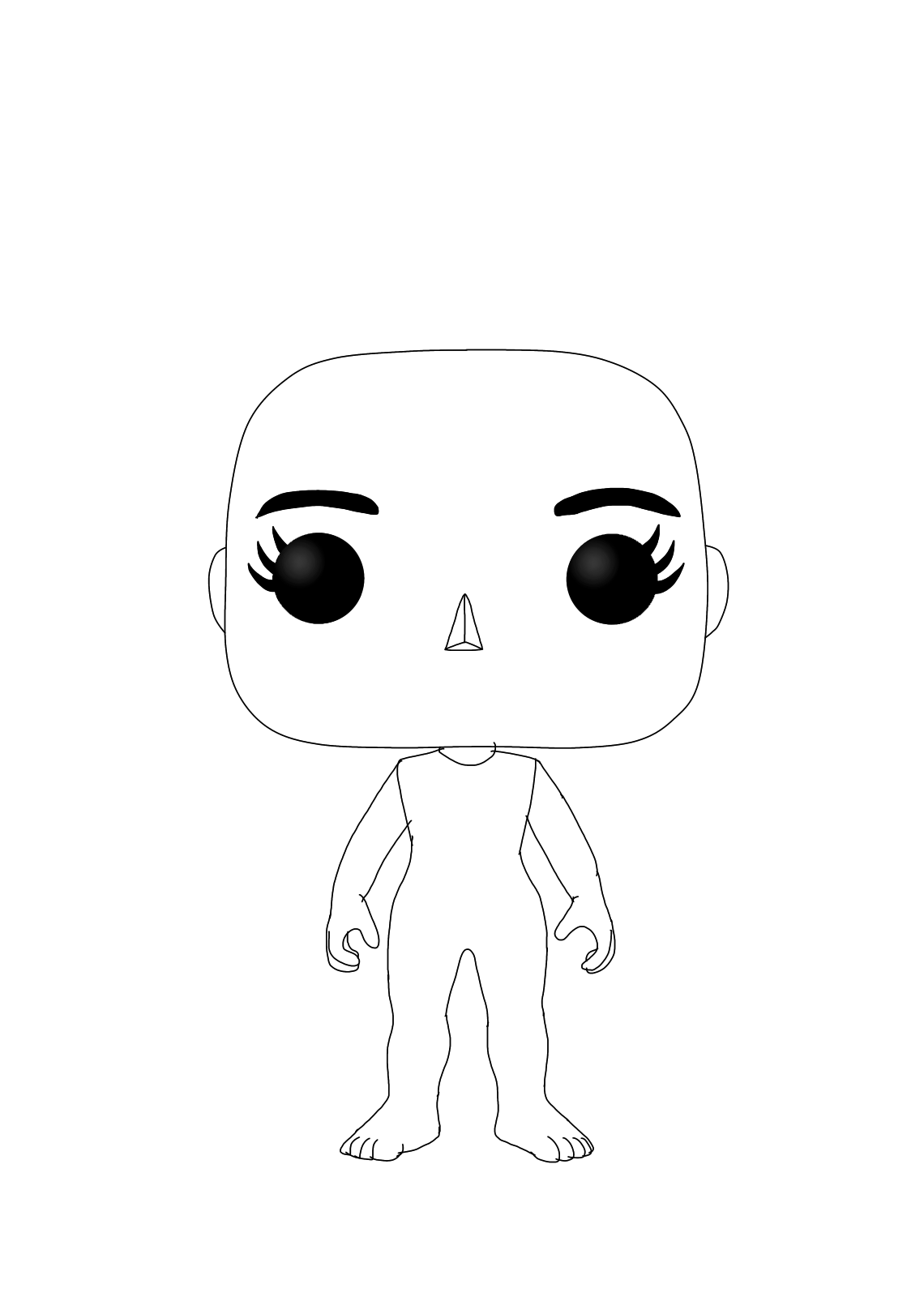 Funko Pop Template (Female) (F2U) by frankialt on DeviantArt