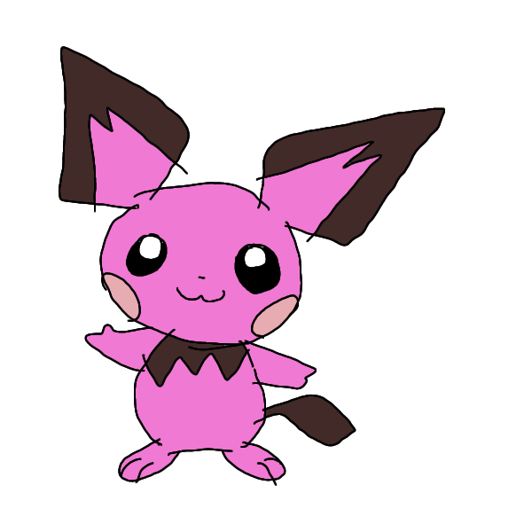 Pink Pichu by frankialt on DeviantArt
