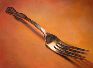Just a painting of a Fork