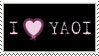 Stamp: I Heart Yaoi_Pink