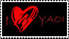 Stamp: I HEart Yaoi_Red by AJAngelique