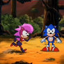 Sonic and Sonia Spin into each other