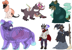 Halloween Adopts (Collab w/ Uniquely--Beautiful)