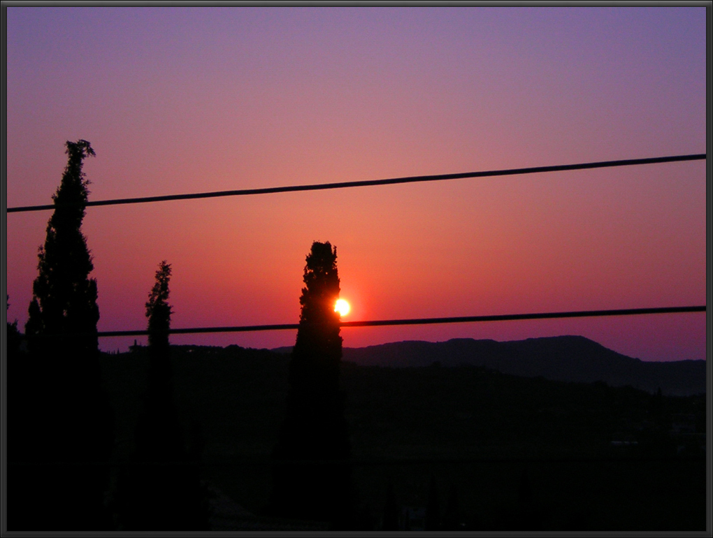 Sun rising - Balcony view