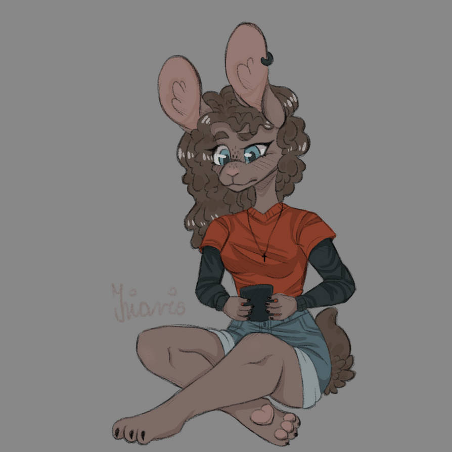 Blue Rabbit Fursona Bunny fursona by Iriaris on DeviantArt