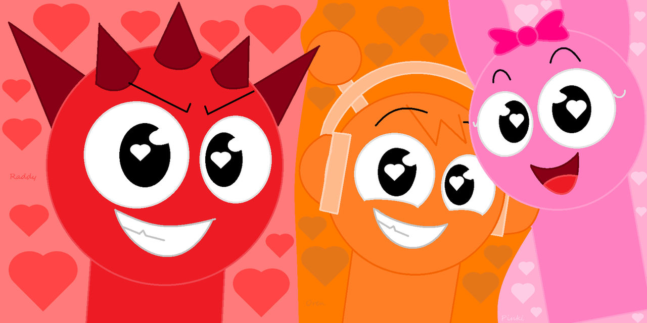 Oren Pinki And Raddy The Horrors by FuntimeFreddyUwU on DeviantArt