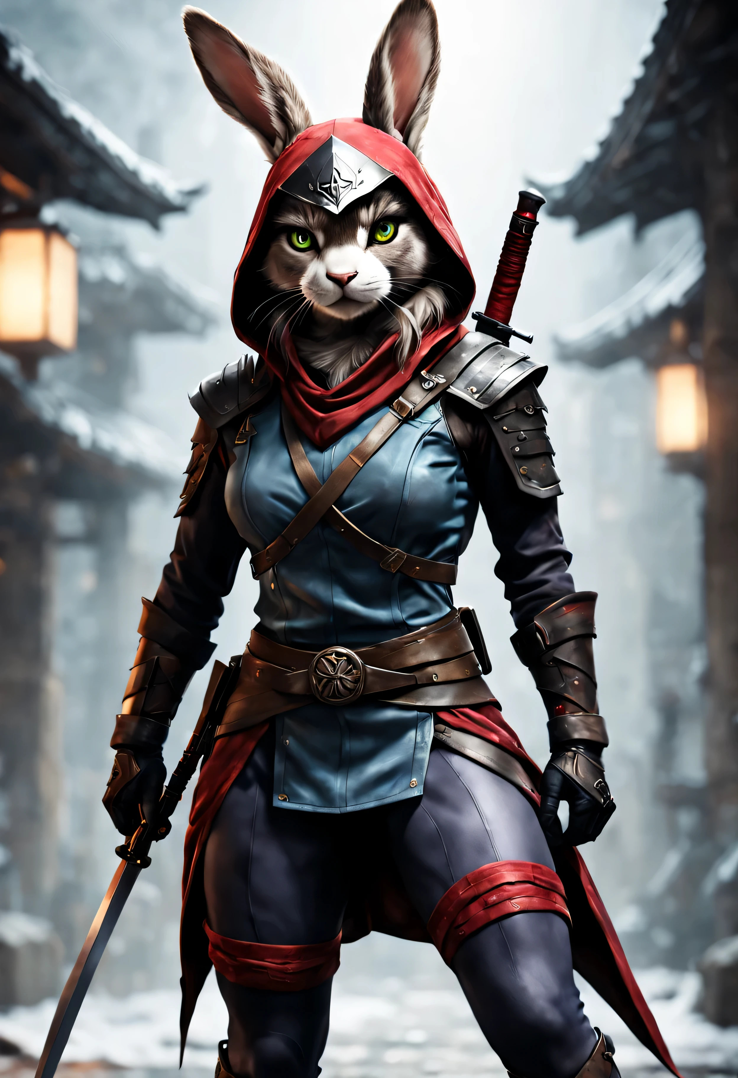 Ninja Assassin Bunny 4 by furryanthrolovr on DeviantArt