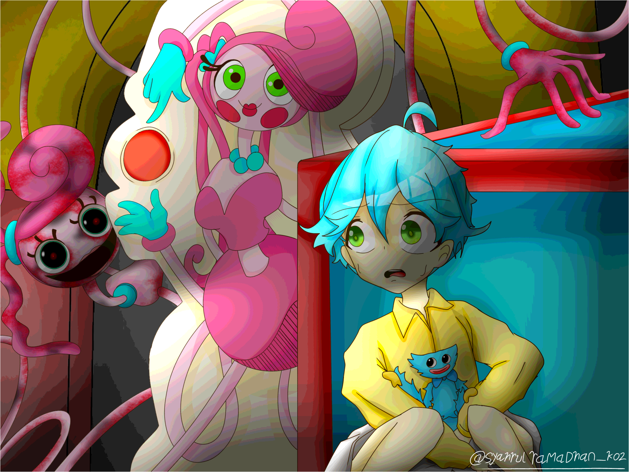 Poppy playtime Mommy Long Legs (old drawing) by SpaceKinaTravel on  DeviantArt