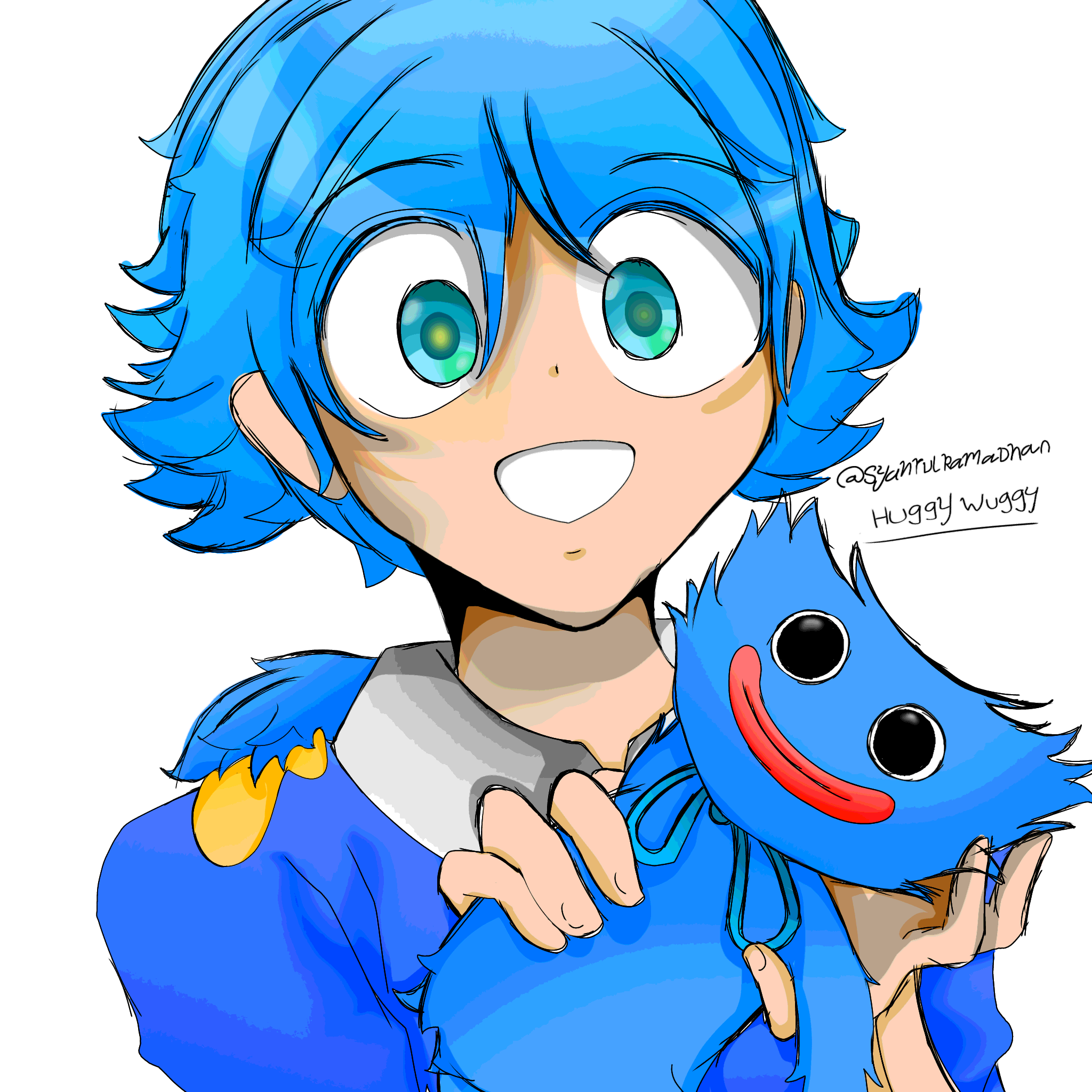 Blue Rainbow Friends and Cookie Monster Fanart by TvGlitched87 on DeviantArt