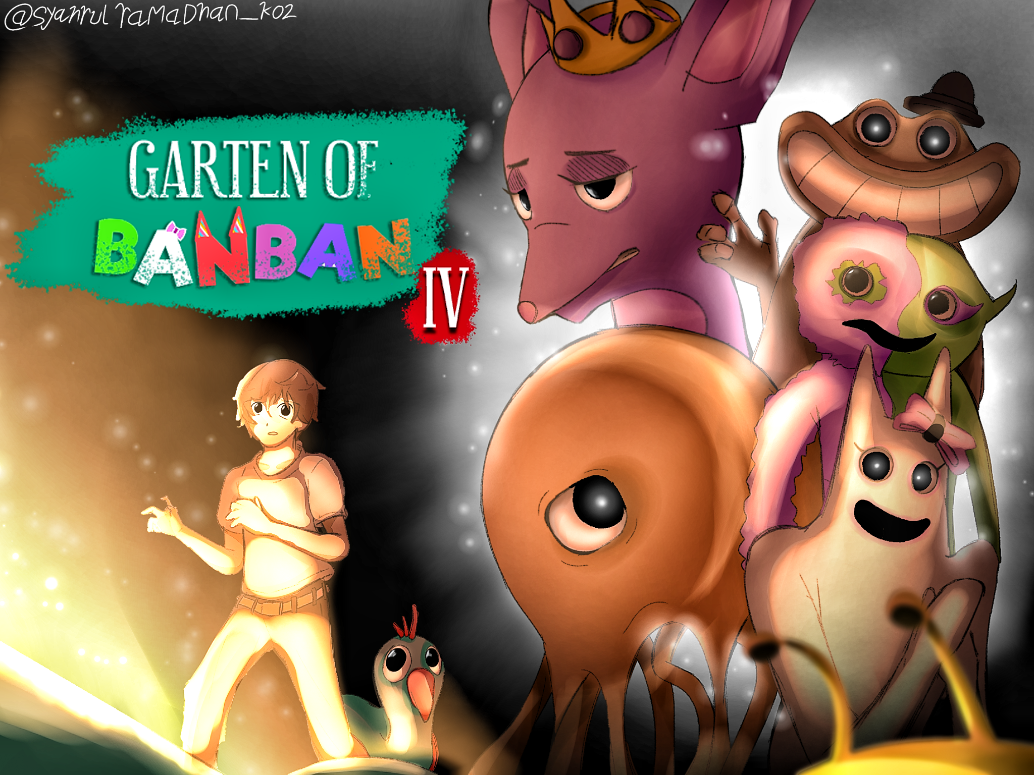 BANBAN vs NABNAB garten of banban 4 by andreygiga on DeviantArt