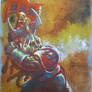 Chaos dwarf gouache study