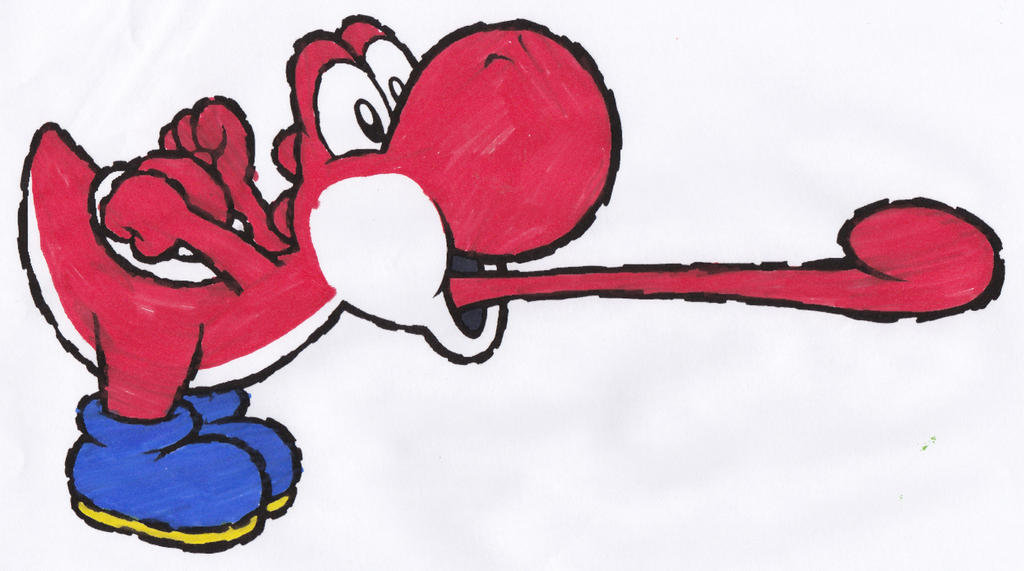 Red Yoshi by kimaoof77 on DeviantArt