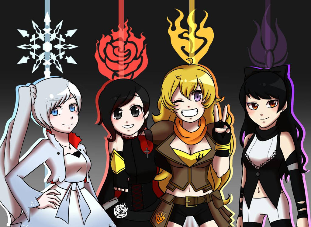 team rwby by foxyoficial on DeviantArt