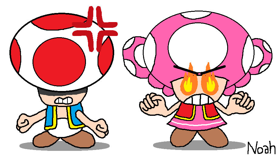 Captain Toad Angry Toad and Toadette Are Angry by TheDreamingJester on DeviantArt