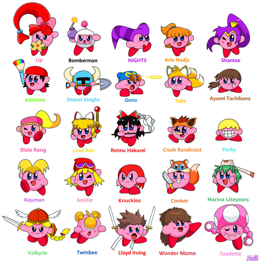 Kirby's Potential Copy Abilities by TheDreamingJester on DeviantArt