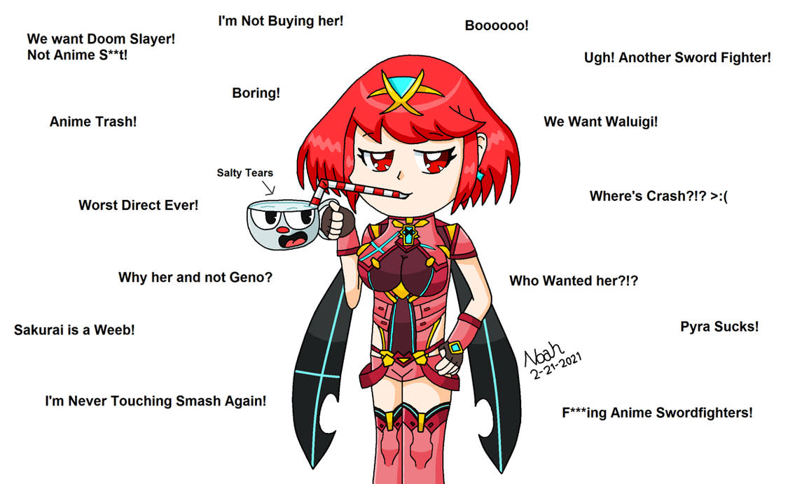 Pyra drinking your Tears by TheDreamingJester on DeviantArt