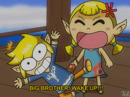 (C) Awakened by the Little Sister (90's Aesthetic)